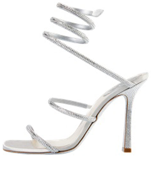 SILVER JEWEL SANDALS CLEO