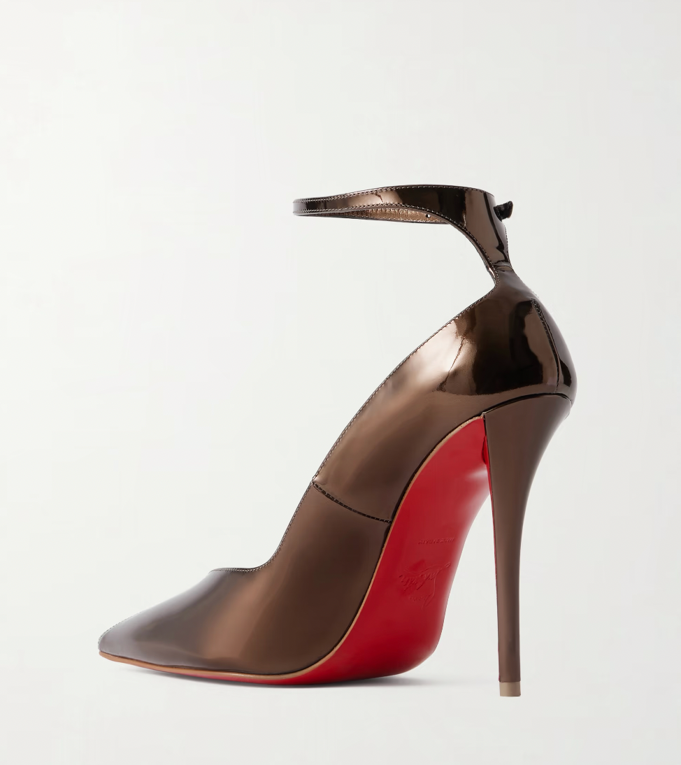 Erozee 100 metallic leather pumps