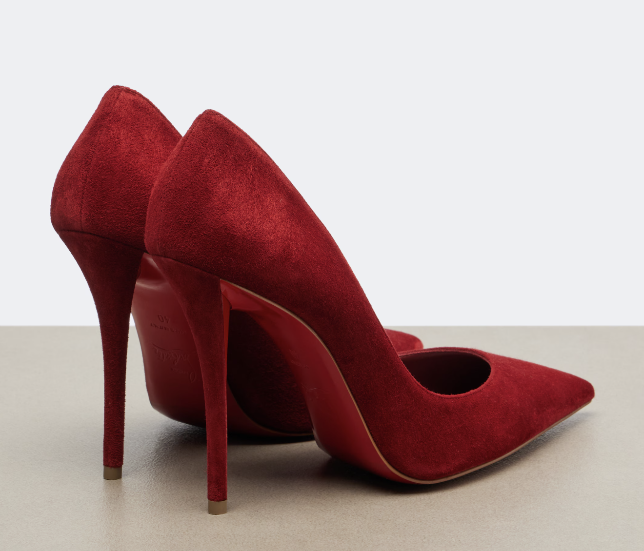 Miss Z suede Red 100mm