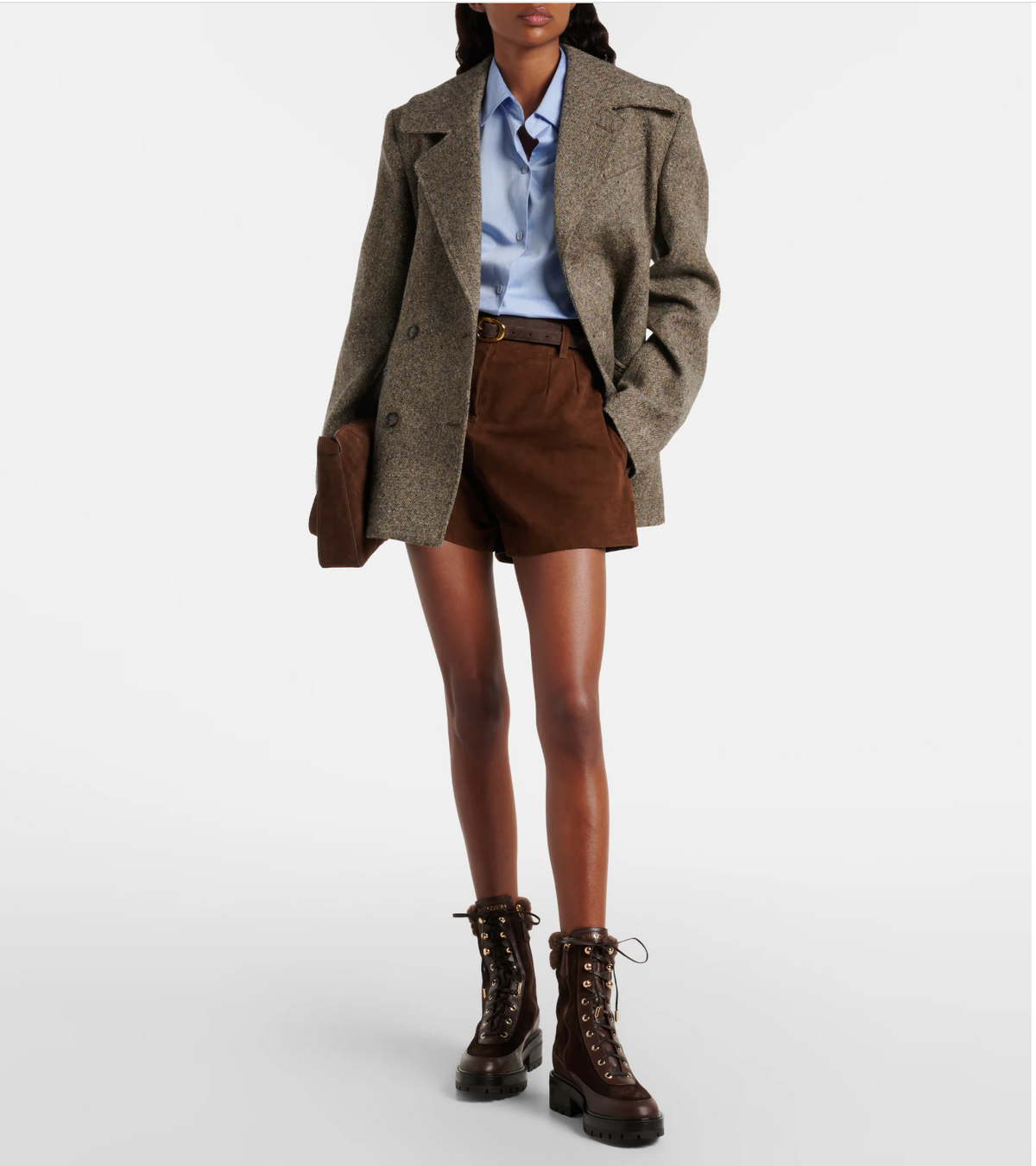 Aquazzura Very Cortina suede lace-up boots