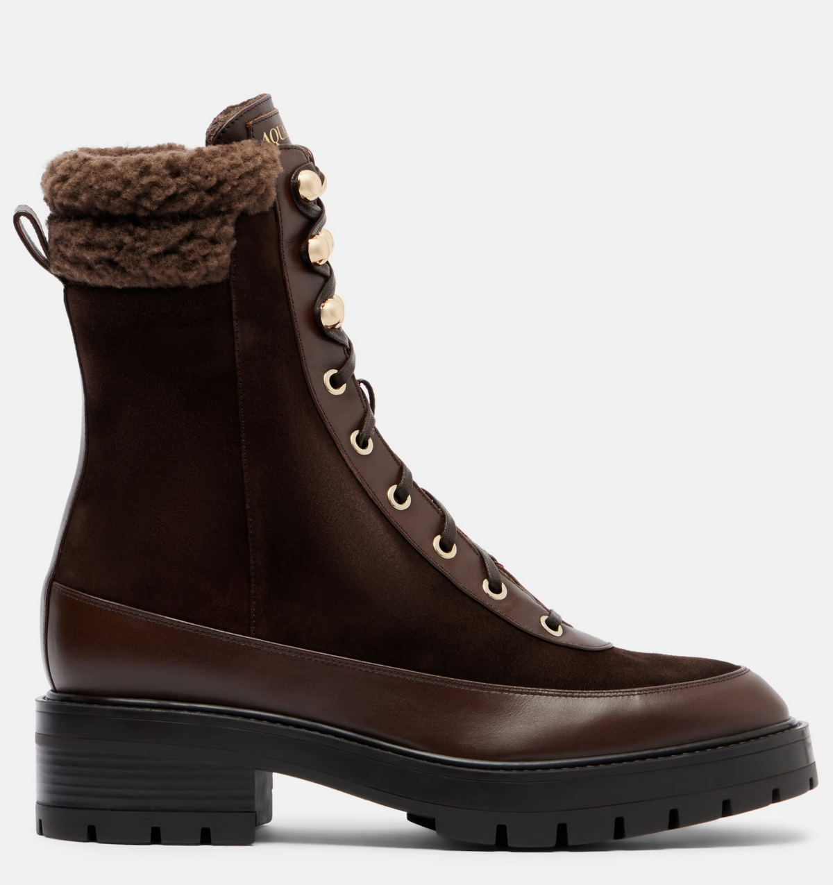 Aquazzura Very Cortina suede lace-up boots