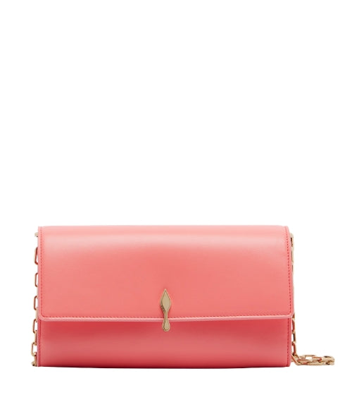 Bettina Small leather wallet on chain