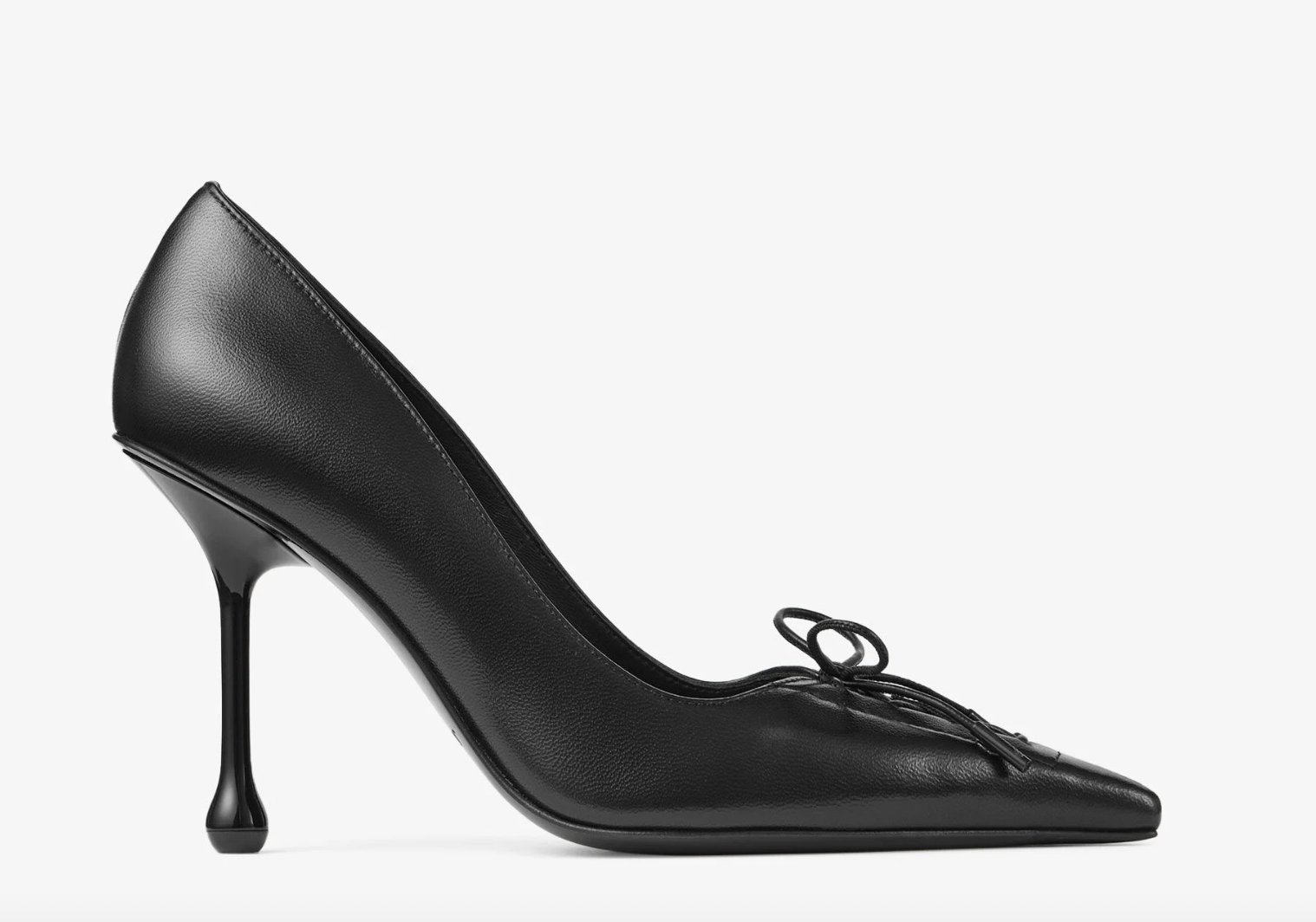Scarlett 95 - Black Nappa Leather Pumps