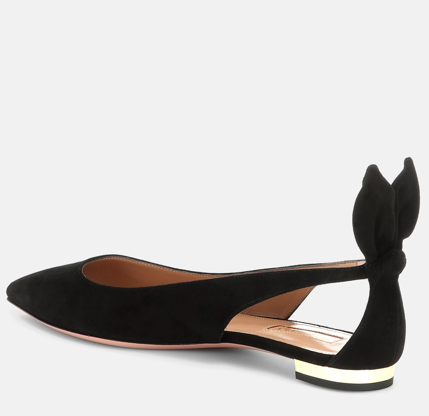 Bow Tie suede ballet flats