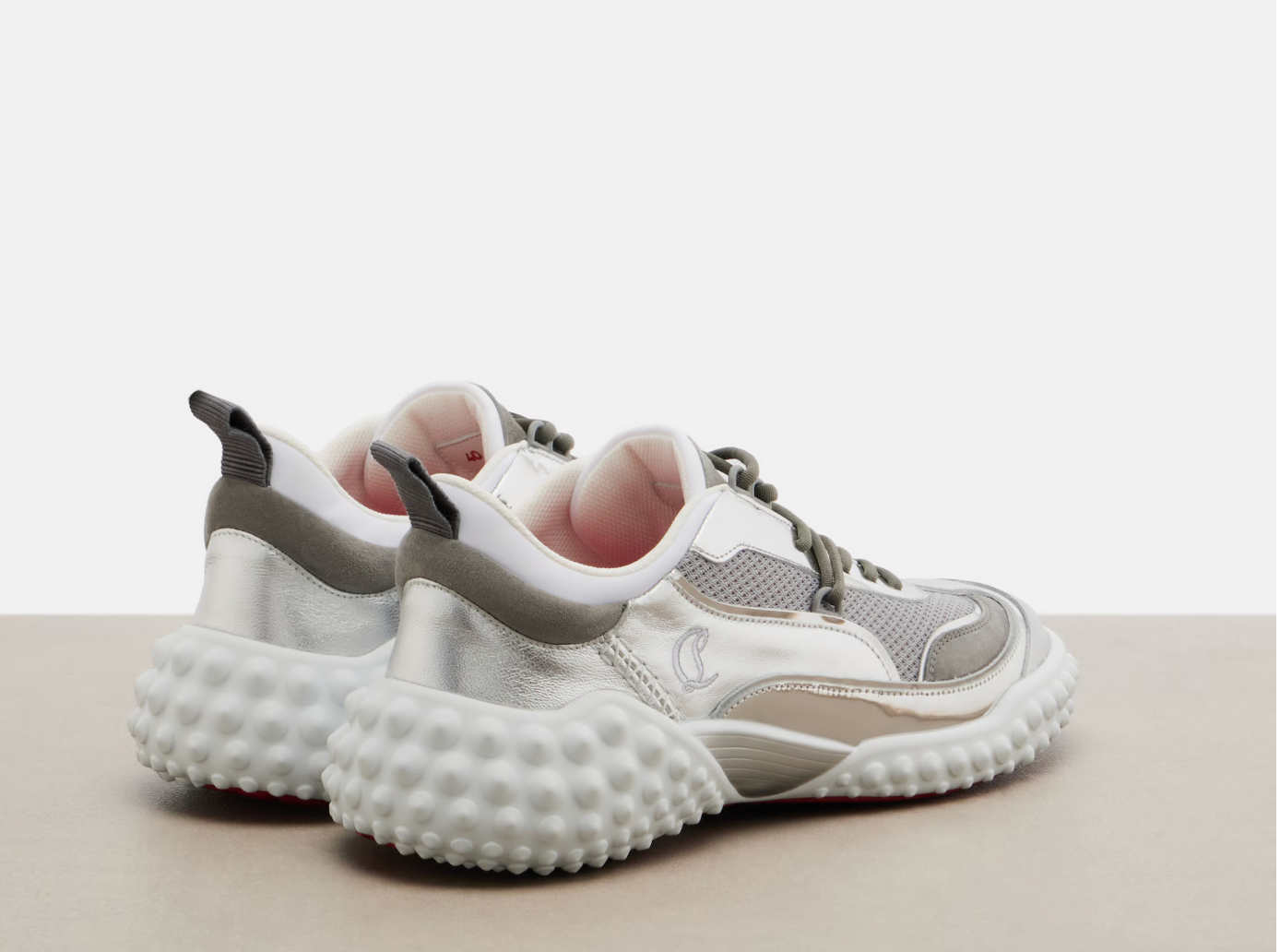 Mara suede and mesh sneakers