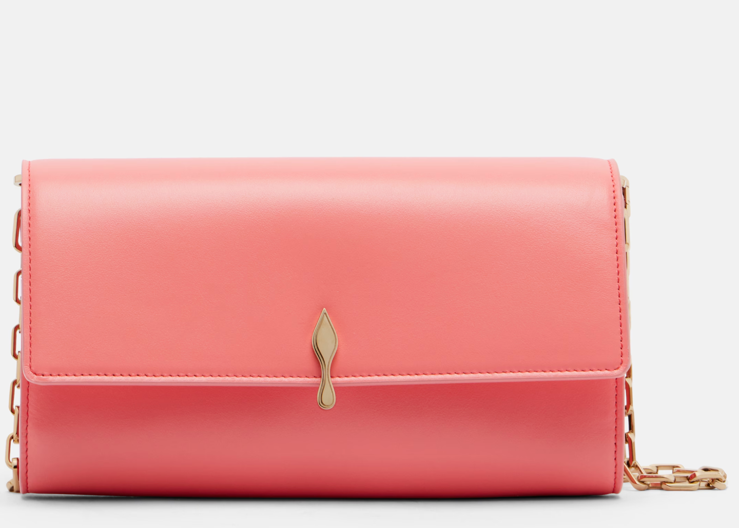 Bettina Small leather wallet on chain